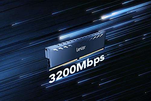 Kit Mémoire RAM Lexar Thor DDR4 - 32 Go (16 Go x 2), 3200 MHz, CL16, 1.35V (LD4BU016G-R3200GDXG)