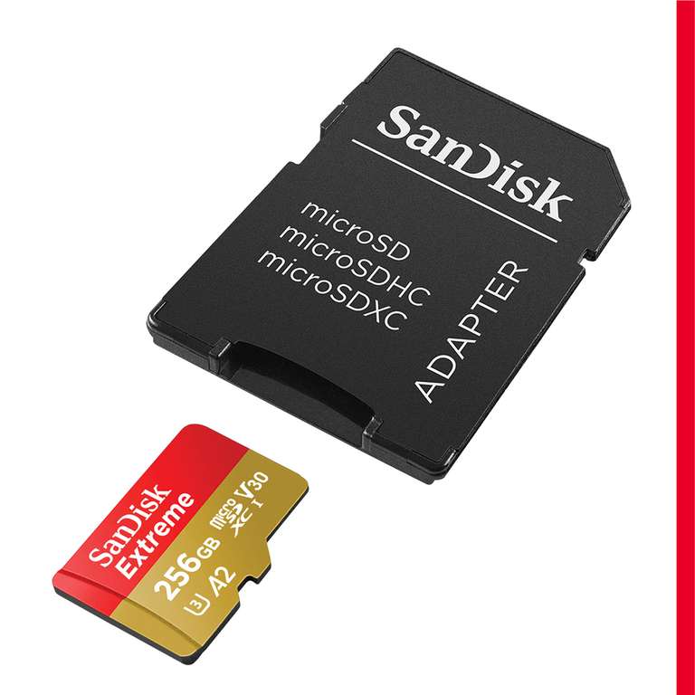 Carte microSDXC SanDisk Extreme 256 Go