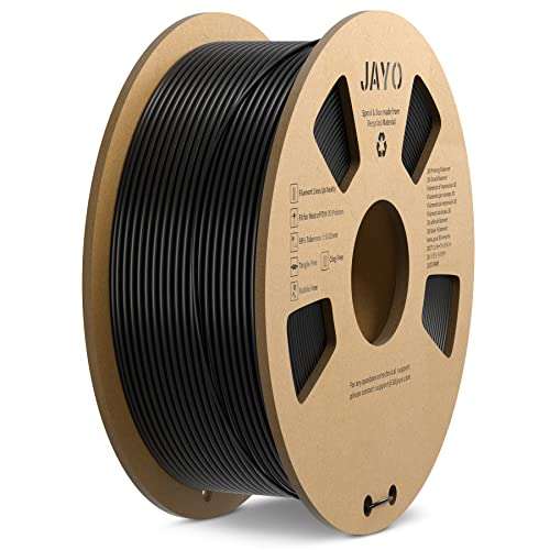 Filament PLA Jayo - 1,75 mm, Noir mat, pour imprimante 3D - 1,1Kg