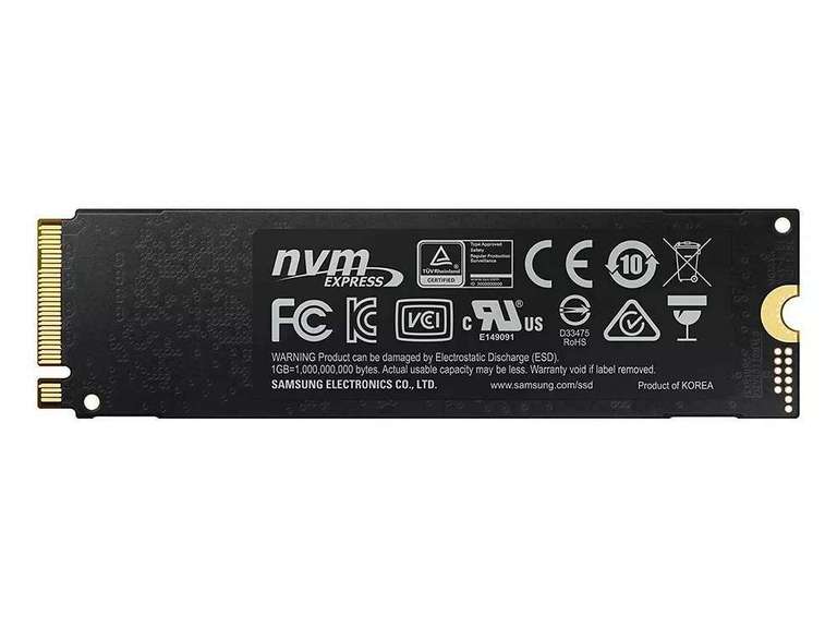 SSD interne M.2 NVMe Samsung 970 EVO Plus (MZ-V7S2T0BW) - 2 To, TLC 3D, DRAM, Jusqu'à 3500-3300 Mo/s (+ 4€ en RP - Boulanger)