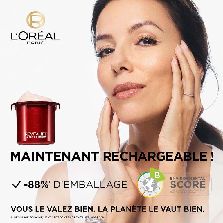 Kit de Découverte Soin Profond Visage Anti-Âge L'Oréal Paris (Crème de Jour Triple Action, Acide Hyaluronique, Pro-Rétinol & Vitamine C)