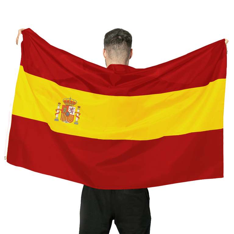Sélection de Drapeaux du monde entier 150 x 90 cm en Promotion - Ex : drapeau Espagne (Frais de Livraison Inclus)