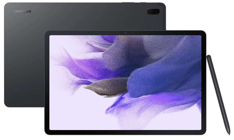 Tablette Tactile 12.4" Samsung Galaxy tab S7 FE - 128Go, 6Go RAM, wifi (via ODR de 100€ + 60€ offerts en carde cadeau)