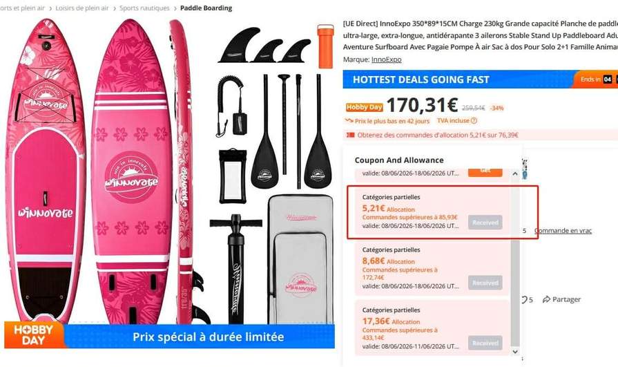 Planche SUP ZLX 350x89cm Extra Large – Gonflable, Stable, Aileron StabilTrac, Siège Incluse, Pompe Et Sac – Pour Tous Niveaux