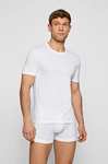 Lot de 3 T-shirts pour Homme Boss - Blanc/Gris/Noir, Taille S ou M