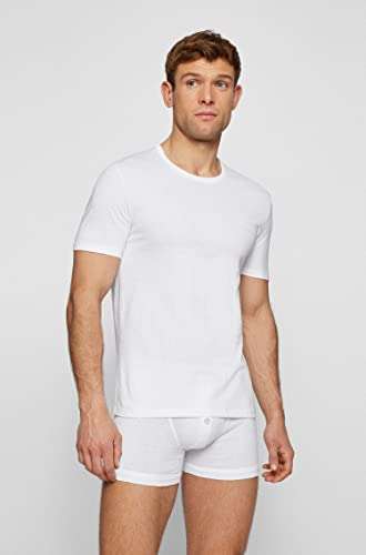 Lot de 3 T-shirts pour Homme Boss - Blanc/Gris/Noir, Taille S ou M