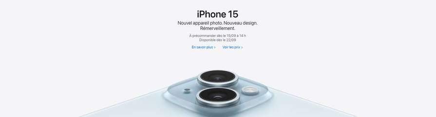 iPhone 15 Plus noir 128Go - APPLE - RED by SFR