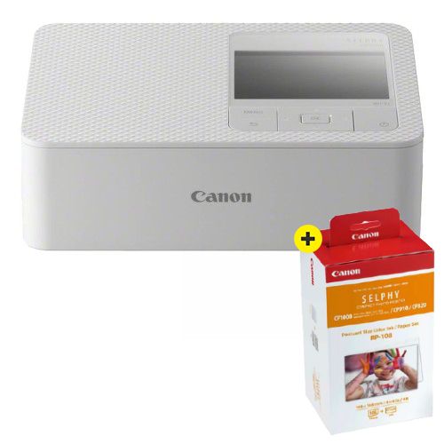 Canon Selphy CP1500 Blanc + RP-108 Papier 10X15, 108 impressions — Photospecialist