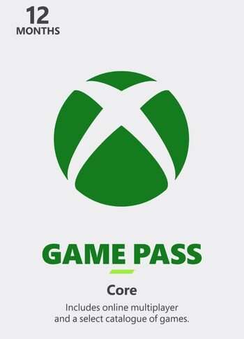 Abonnement de 12 mois au Xbox game pass core (Dématérialisé - Store Turquie)