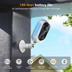 Camera Surveillance WiFi Exterieure sans Fil Batterie DIHOOM 2K, 3MP Caméra Extérieure/Intérieure (Via Coupon - Vendeur Tiers)