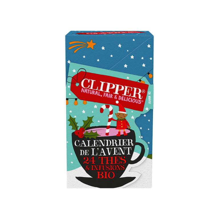 Le calendrier de l'Avent 2021 100% thé de Clipper 