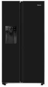 Réfrigérateur américain distributeur glaçons Hisense RS650N4AB1 - 2 portes, 499L, L91cmxH179cm