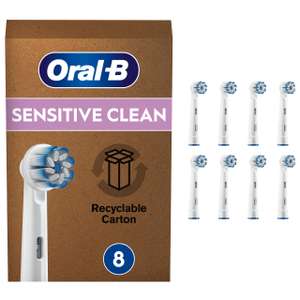 Pack de 8 Brosettes De Rechange Oral-B Sensitive Clean Pour Brosse À Dents Électrique