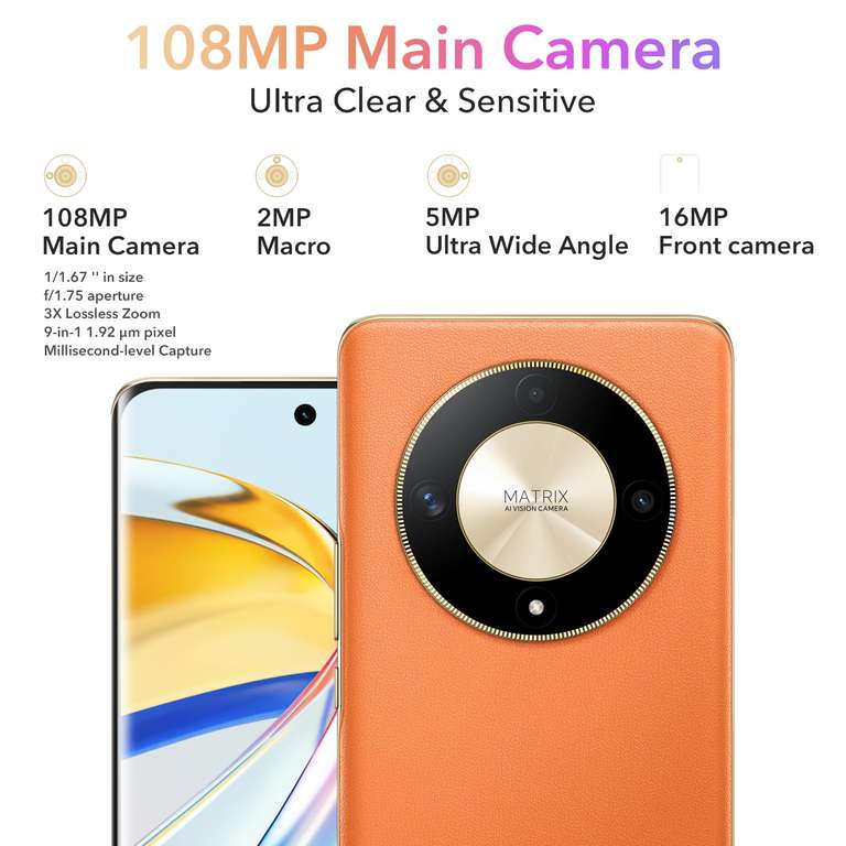 Smartphone 6.78'' Honor Magic 6 Lite - 8Go, 256Go, 120Hz AMOLED (vendeur tiers)
