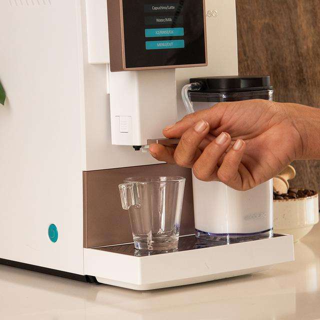 Machine à Café à grains automatique Cecotec Cremmaet Compactccino - Blanc Rose