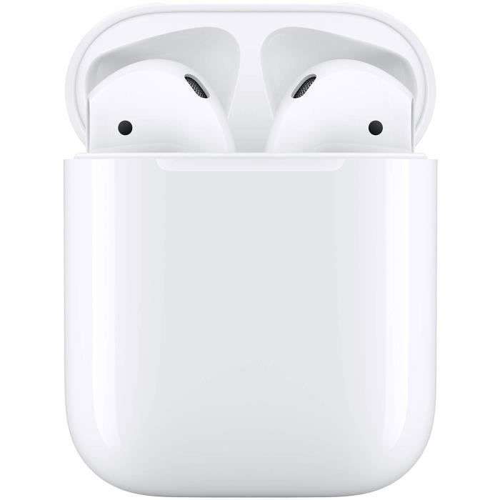 [CDAV] Écouteurs sans-fil Apple AirPods 2 avec boîtier de charge filaire (+ 10€ sur le compte)