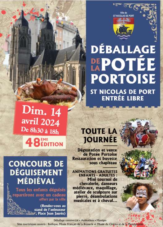 Distribution d'un cadeau aux enfants déguisés offert par la ville le 14 avril - Saint-Nicolas-de-Port (54)