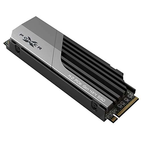 SSD interne M.2 NVMe Silicon Power XS70 (‎‎SP01KGBP44XS7005) - 1 To, Dissipateur inclus, Compatible PS5 (Vendeur tiers)