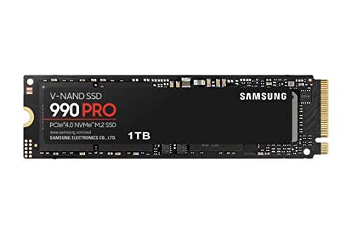 [Prime] SSD Interne NVMe M.2 PCIe 4.0 Samsung 990 Pro (MZ-V9P1T0BW) - 1 To - compatible PS5