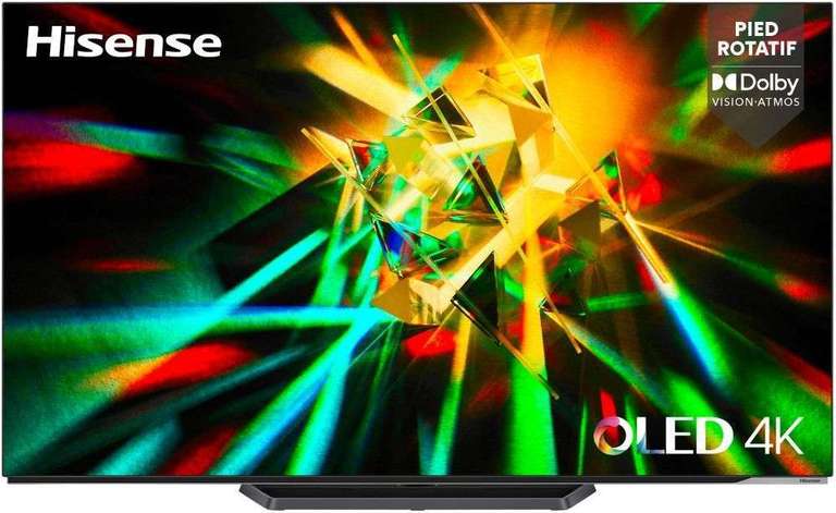 TV 55" Hisense 55A85G - OLED, 4K, 100Hz, Dolby Vision, HDMI 2.1 (4K 60Hz / 1080p 120Hz), VRR & ALLM (+ Jusqu'à 249.75€ en RP) - Via ODR 100€