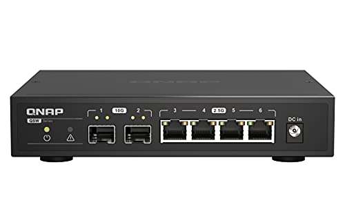 Switch Qnap QSW-2104-2S - 4 ports 2,5GbE RJ45 - 2 ports SFP+ 10GbE