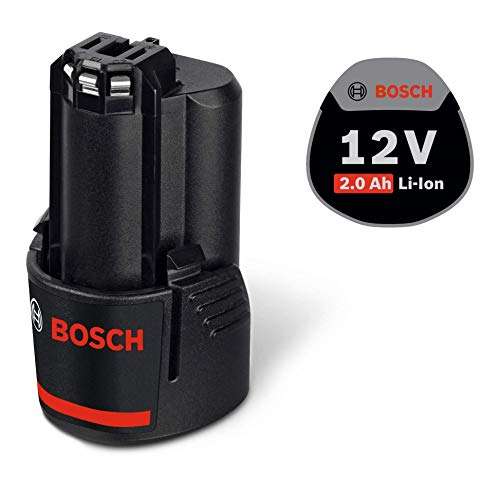 Batterie Bosch Professional Lithium-Ion GBA 12 Volt. 2,0 Ah, Noir