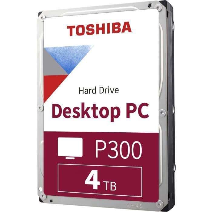 Disque dur interne 3.5" Toshiba P300 - 4 To, 5400 tours/min, SMR (HDWD240EZSTA)