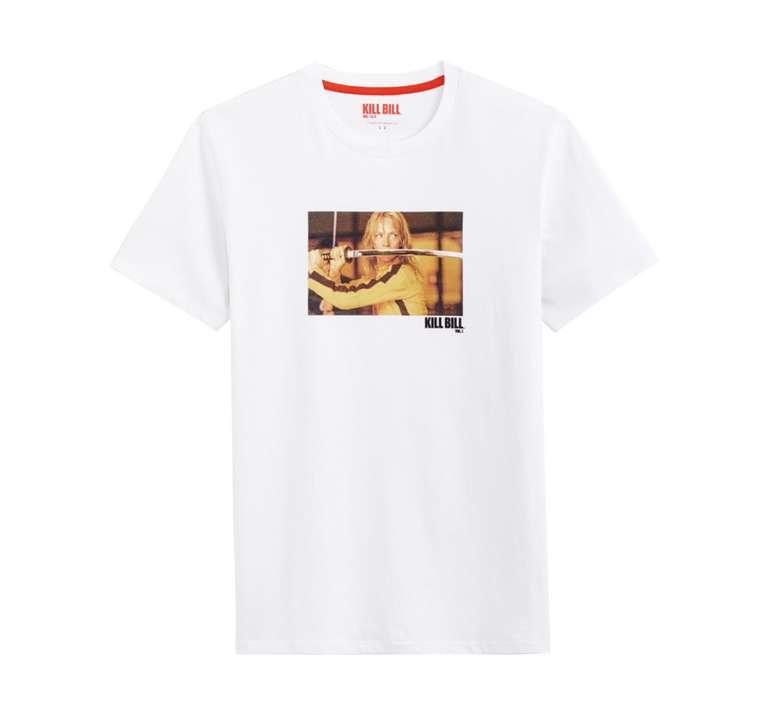 T-shirt Celio Kill Bill Blanc (plusieurs modèles disponibles) - tailles XS à 2 XL