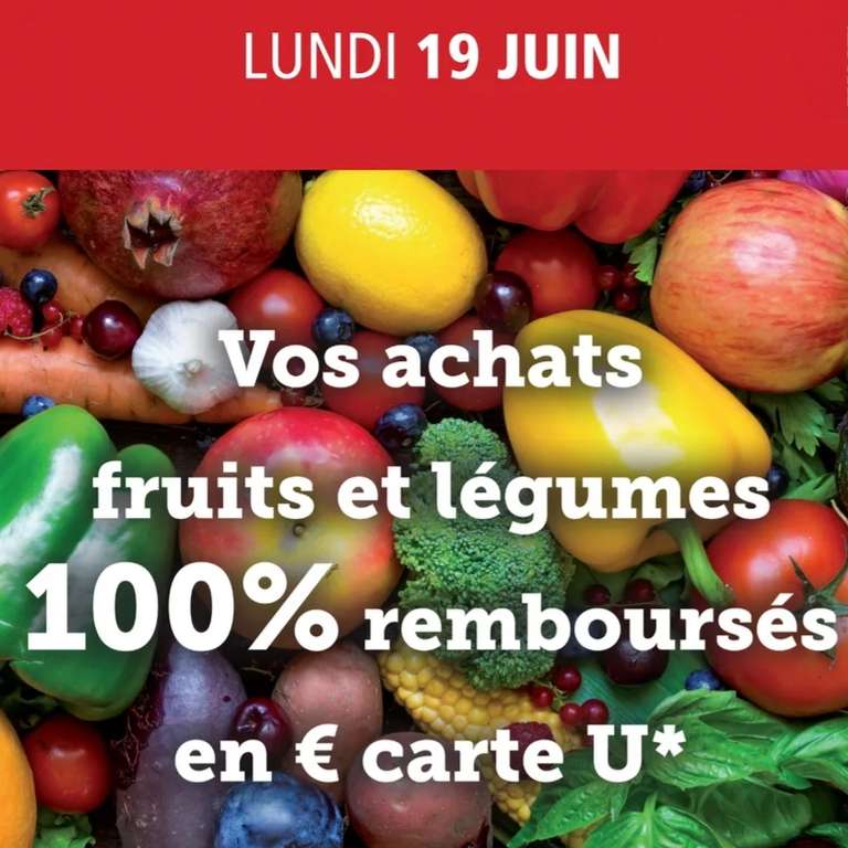 Fruits & Légumes 100% remboursés via la carte de fidélité (Limite de 30€ d'achats, Hors fruits secs) - Ferrières-en-Bray (76), Serqueux (52)