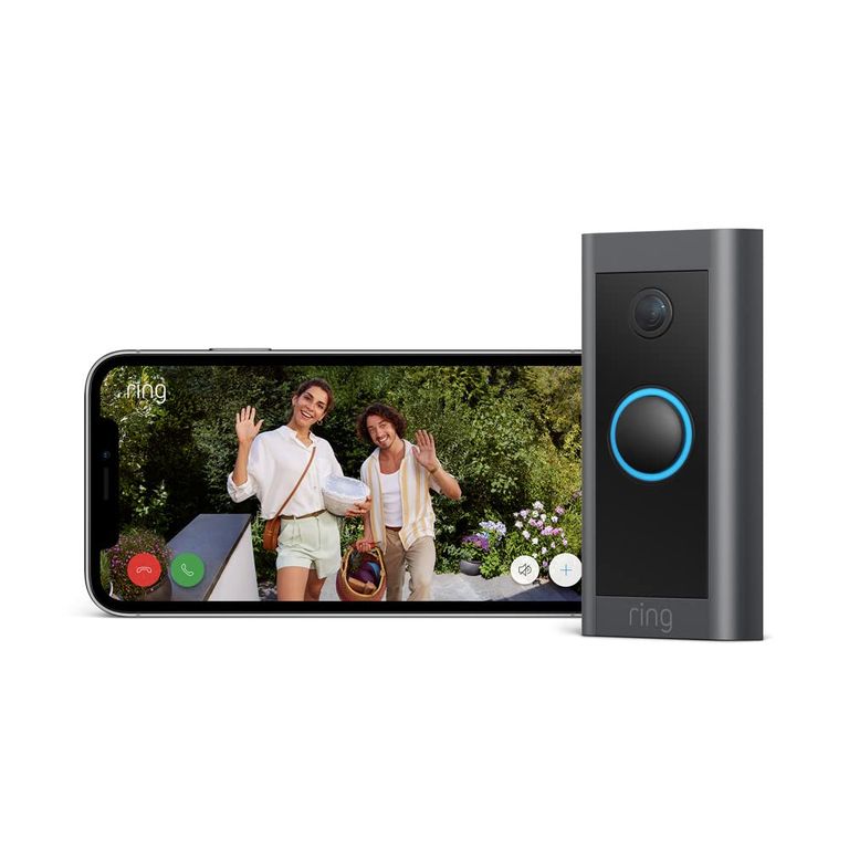 Sonnette Vidéo Connectée Filaire Ring Video Doorbell Wired - caméra vidéo HD, visiophone extérieur étanche, détection de mouvements