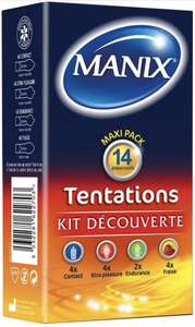Paquet de 14 Préservatifs Manix Tentations