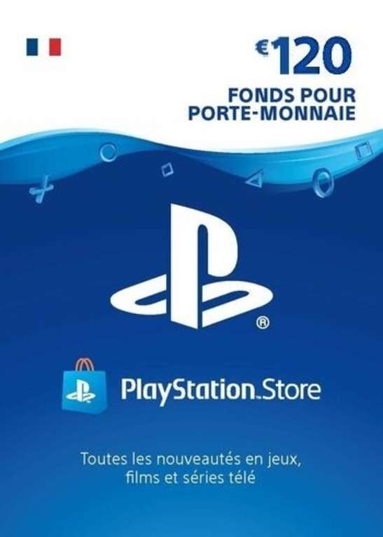 Carte PSN : Playstation Store de 120€ (Dématérialisé)