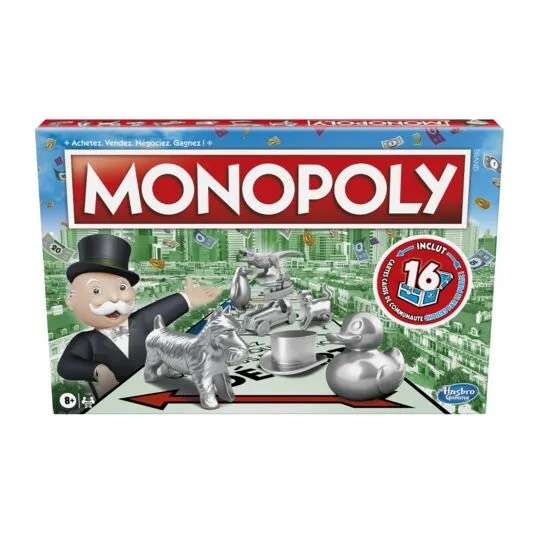 Jeu de société Monopoly classique (via 7.47€ sur la carte)
