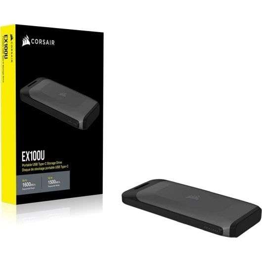 Disque dur SSD portable Corsair EX100U 1 To USB-C –
