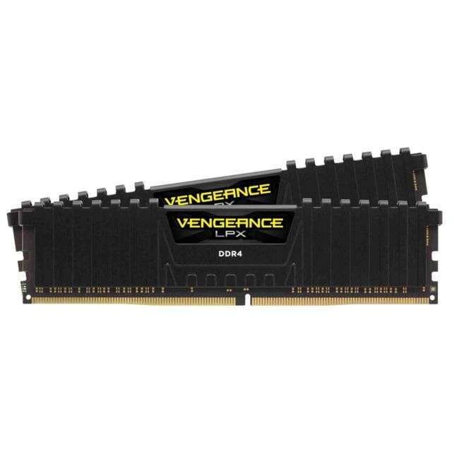 Kit Mémoire RAM Corsair Vengeance LPX ‎CMK16GX4M2B3200C16 - 16 Go (2 x 8 Go), DDR4, 3200 MHz, CL16, XMP 2.0