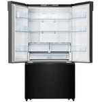 Réfrigérateur multi-portes Hisense RF750N4ABF - 600L (423L + 177L), Froid ventilé total, 91 cm x 178 cm, Classe F, Noir (via ODR 100€)