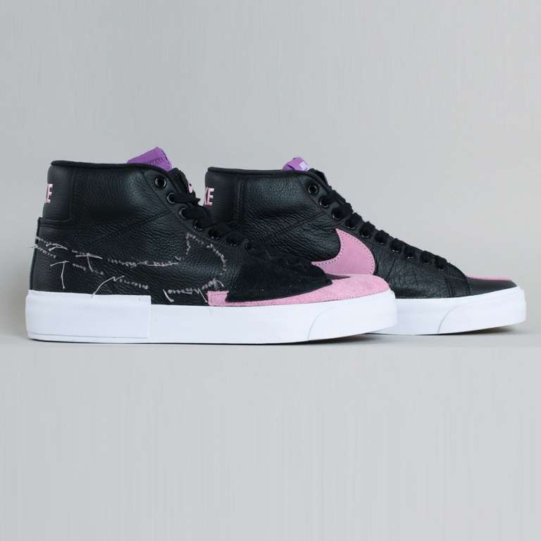 Chaussures Nike Sb Blazer Edge homme/femmes Noir et rose (riotskateshop.fr)