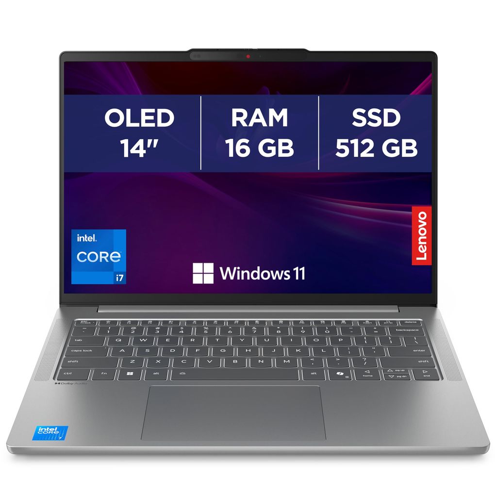 PC portable 14'' Lenovo IdeaPad Slim 5 14IRH10 - WUXGA OLED, Core i7-13620H, RAM 16 Go, SSD 512 Go, Windows, Souris + Ecouteurs Inclus