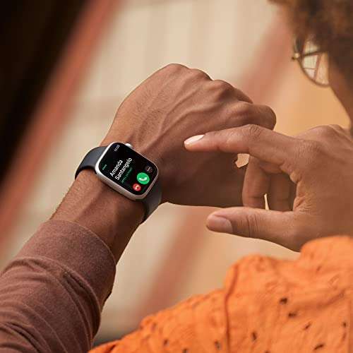 Montre connectée Apple Watch Series 8 GPS + Cellular - Lumière stellaire, 41 mm