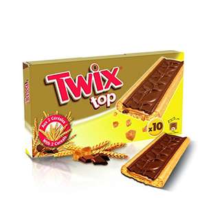 Boite de 10 biscuits TWIX TOP - Chocolat au lait et éclats de caramel