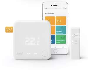 Kit de démarrage thermostat connecté filaire Tado V3+ - Compatible Google Assistant, Amazon Alexa, Apple Home Kit, IFTTT