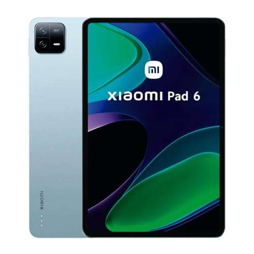 Tablette 11" Xiaomi Pad 6 - 128Go, 8Go de Ram, 2880 * 1800, 144hz Display, Battery 8840mAh, WiFi, Mist Blue (Vendeur Tiers)