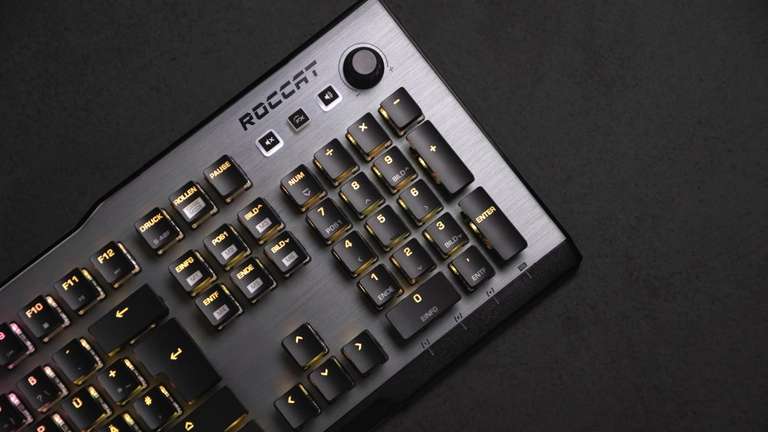 Clavier mécanique filaire Roccat Vulcan 120 AIMO - Emballage anglais, Clavier Qwerty