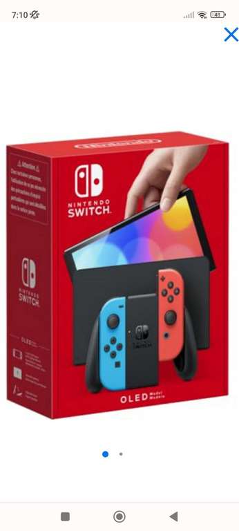 Console Nintendo Switch OLED avec paire de Joy-Con (via 31,50€ sur la carte et BA 30€) – Drives participants