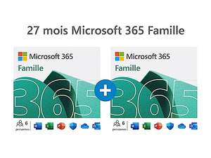 Abonnement de 27 mois à Microsoft 365 Famille. ! Stockage de 6 x 1 To sur OneDrive ! Fonctionne impeccable sur PC/Mac/Mobile.