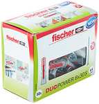 50 Chevilles tous matériaux Fischer DuoPower 6x30 avec vis