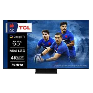 TV 65" TCL 65C809 - 4K, Mini Led, HDR Premium 1300, QLED, Google TV (via ODR de 100€) - icoza.fr