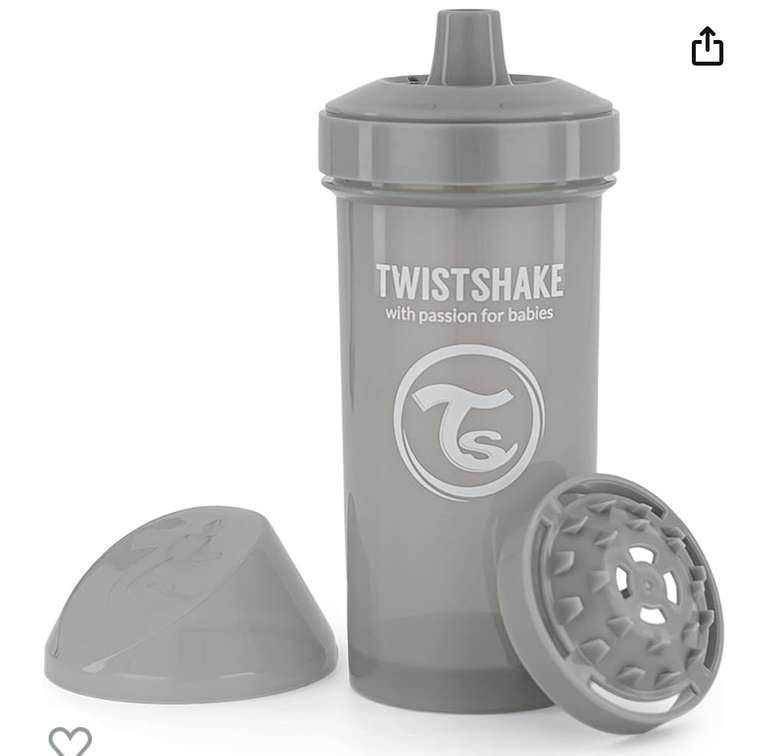 Twistshake® Gobelet à paille 360ml (12+M) - Bleu pastel