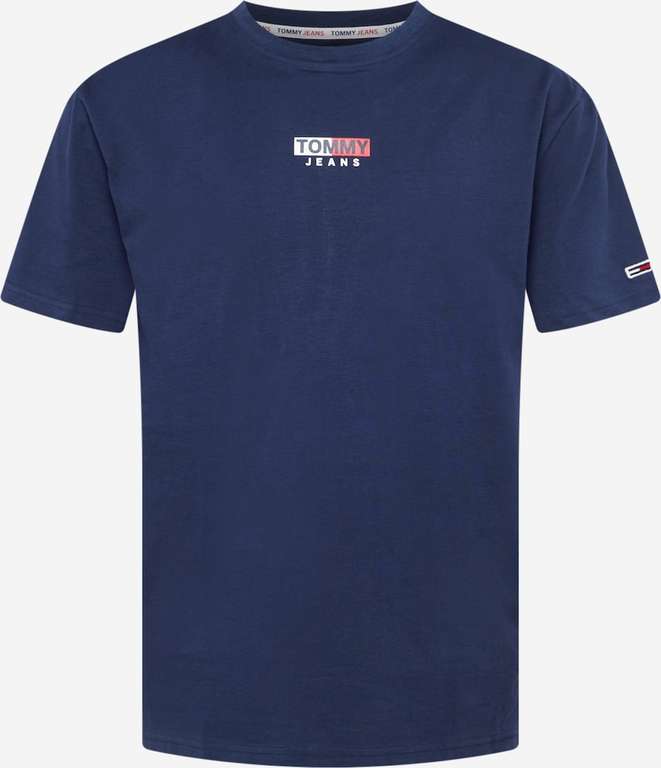 T-Shirt Homme Tommy Hilfiger Jeans en Bleu Marine - Tailles S et M