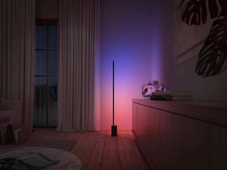 Lampadaire LED Philips Hue Gradient Signe - Bluetooth, 2550 lm, noir